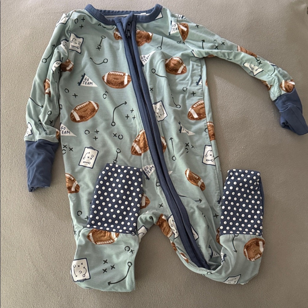 Angel Dear Football Print Footie